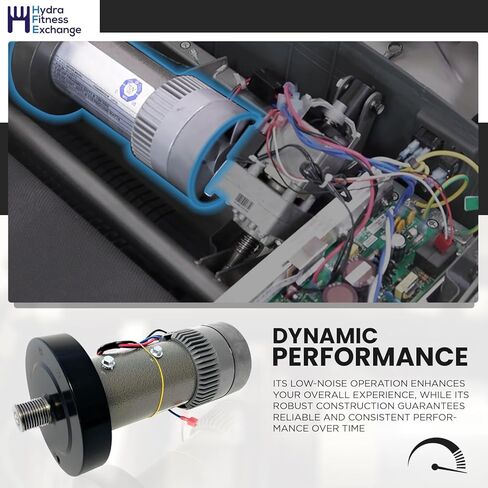 Hydra Fitness Exchange DC Drive Motor with Flywheel 2.80 HP Powerful Duty Permanent Magnet Smooth Operation Easy Replacement Treadmill Motor P/N 286075 & 295730 Work with HealthRider Gold's Gym H55T in Saudi Arabia
