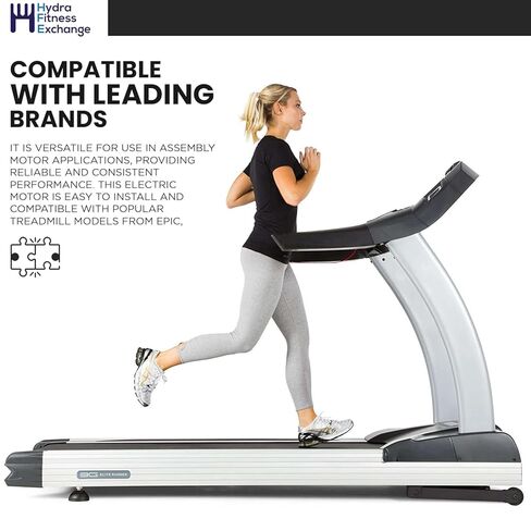 Hydra Fitness Exchange DC Drive Motor with Flywheel 2.80 HP Powerful Duty Permanent Magnet Smooth Operation Easy Replacement Treadmill Motor P/N 286075 & 295730 Work with HealthRider Gold's Gym H55T in Saudi Arabia