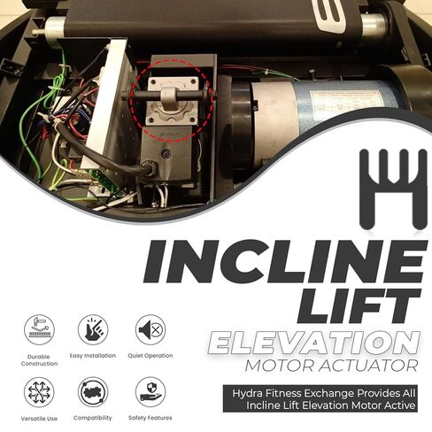 محرك خطي لمحرك الرفع المائل HF Exchange 240 فولت تيار متردد، 0.7 أمبير، 50 هرتز، 900 رطل، معدات تمرين لجهاز المشي الثقيل للتشغيل الهادئ P/N 302925 يعمل مع Nordic-Track T14.0 in Kuwait