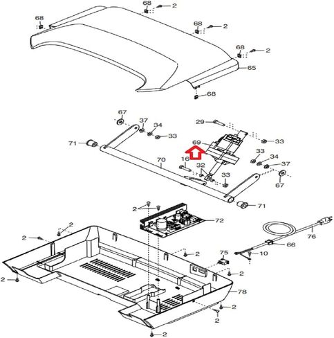 جهاز تمرين محرك رفع الرفع المائل من H.F Exchange لجهاز المشي، تشغيل هادئ للخدمة الشاقة، P/N 396522 يعمل مع Pro-Form Premier 700 in Kuwait
