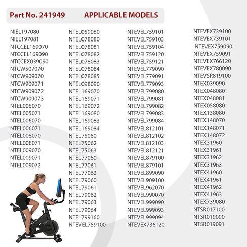 محرك مقاومة التوتر الإهليلجي رقم الجزء 241949 - بديل لمختلف NordicTrack، ProForm، FreeMotion، Epic، HealthRider، Gold's Gym Ellipticals، شداد الفرامل 241949 6v in Kuwait