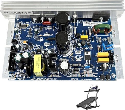 MC5100DTS-50W 319712 388542 285703 لوحة تحكم وحدة التحكم في محرك المشاية المتوافقة مع جهاز المشي NordicTrack ProForm MC5100DTS in Kuwait