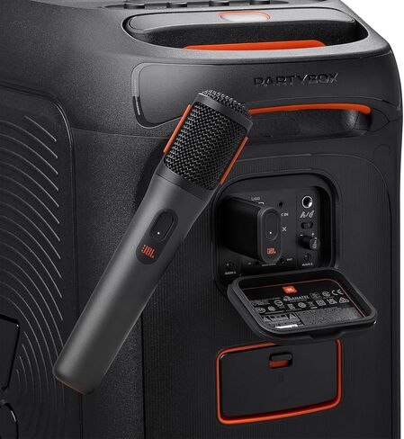 JBL PartyBox Wireless Mic - 2X Digital Wireless Microphones, Rechargeable Battery, Compatible with All PartyBox Speakers (Black) Including Winguard Protective Travel Case in Saudi Arabia