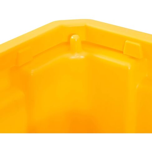Global Industrial IBC Spill Containment Pallet with Drain, 4-Way Forklift Pockets, 365 Gallon Capacity, 8000 Lbs Capacity, 66"W x 66"D x 30"H, Bright Yellow in Saudi Arabia