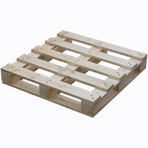 Nutan, Heavy-Duty 4-Way Entry Wooden Pallet – 48x48x5", Industrial-Grade Hardwood Shipping Pallet, Durable, Reusable, Stackable, Easy to Handle, Commercial Use as a Floor-Pallet, 1 Pack in Saudi Arabia
