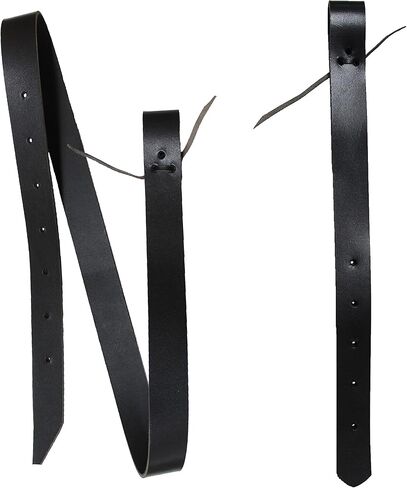 CHALLENGER Horse Horse Western Saddle Black Leather Off Billet & Cinch Strap Set w/Holes 40425BK in Saudi Arabia
