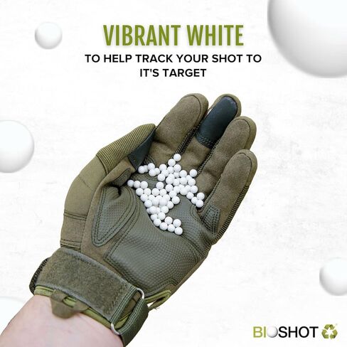 Biodegradable Airsoft BBS - .40g Super Slick Seamless Sniper Weight Competition Match Grade for All 6mm Airsoft Guns and Accessories (2700 Rounds, White) in Saudi Arabia