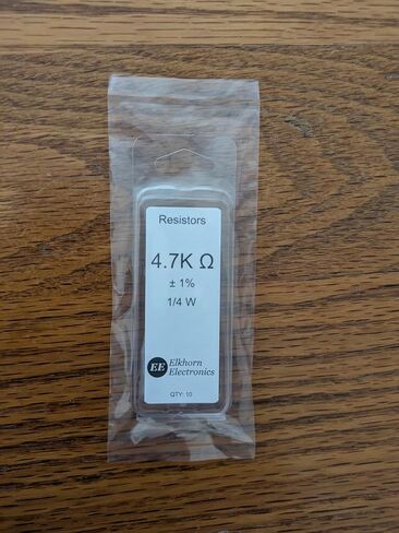 4.7K Ohm Resistor, 1/4 W, 1% (Pack of 10) in Saudi Arabia