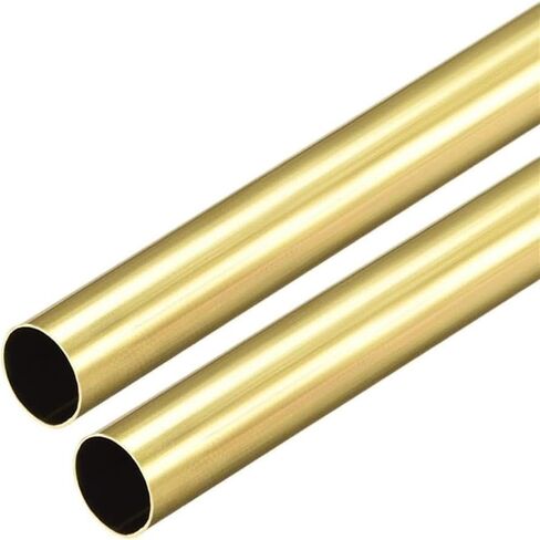 K Brass Round Tube 300mm Length 10mm OD 0.2mm Wall Thickness Seamless Tubing in Saudi Arabia