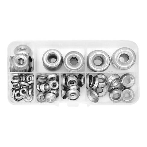 170 Pcs Stainless Steel Countersunk Washers Screw Cup Finishing Washers Small Metal Cup Washers Screws Decorative Washers with Storage Box in Saudi Arabia