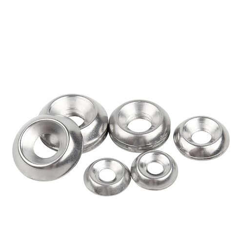 170 Pcs Stainless Steel Countersunk Washers Screw Cup Finishing Washers Small Metal Cup Washers Screws Decorative Washers with Storage Box in Saudi Arabia