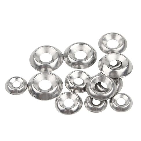 170 Pcs Stainless Steel Countersunk Washers Screw Cup Finishing Washers Small Metal Cup Washers Screws Decorative Washers with Storage Box in Saudi Arabia