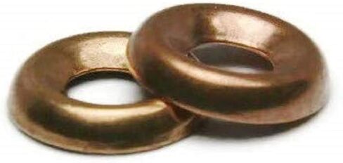 Finishing Cup Washer Silicon Bronze Countersunk Finishing Washers #8 (0.205 ID x 0.538 OD x 0.104 Thick) Qty 100 in Saudi Arabia