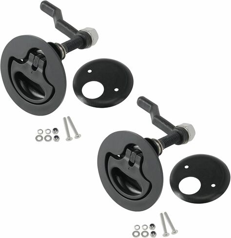 Thorn Boat Cam Latch,Nylon Hatch Pull with Back Plate,Flush Turning Lift Handle Lock Includes Installation Screws Marine Hatch Deck Hardware for Ships, Yachts, RVs in Kuwait