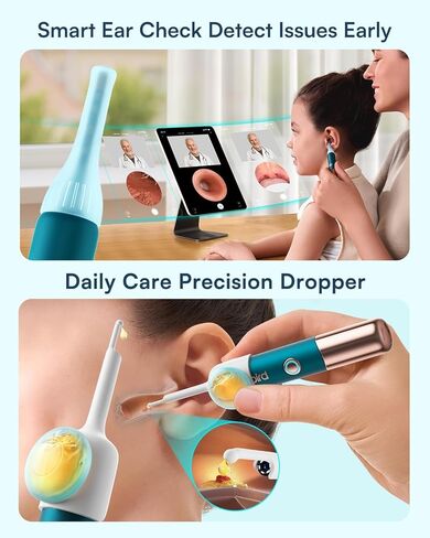 Bebird Earsight Ultra Ear Wax Removal Kit,2K HD Visual Ear Cleaner with Camera,FSA/HSA Eligible Flexible Ear Camera with 90-Minute Battery & Enhanced Light,Ear Cleaning Tool for Adults & Kids in Saudi Arabia