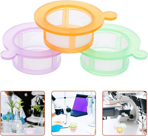 3Pcs Disposable Cell Filters Strainers Set 40Um/70Um/100Um Fine Mesh Cell Strainer Tools for Science Experiments and Lab Filtration in Saudi Arabia