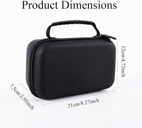 حقيبة تخزين صلبة للسفر لمراقبة دوبلر الجنين، غطاء واقٍ من مادة EVA متوافق مع جهاز IBEET/Dsfew/Facelake/FIGERM Baby Heartbeat (الجراب فقط) in Kuwait