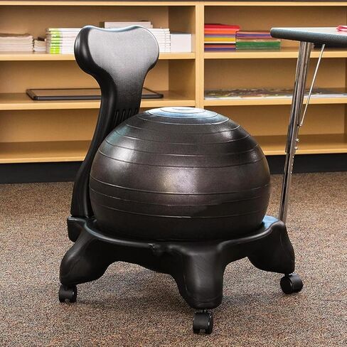 Ball Chair Stability,Office Fitness Ball Chair,Exercise Yoga Ball Chair,Ergonomic Balance Ball Posture Chair,for Back Pain Relief (Purple) in Saudi Arabia