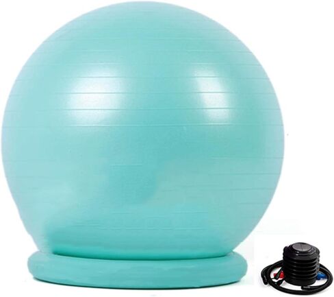 Stationary Exercise Ball Chair with a Round Base, Suitable for Office Use, Yoga, Fitness, and Balance Training, and Helps Relieve Back Pain. in Saudi Arabia