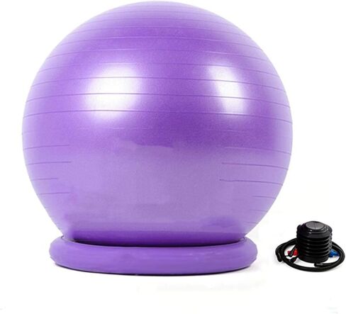 Stationary Exercise Ball Chair with a Round Base, Suitable for Office Use, Yoga, Fitness, and Balance Training, and Helps Relieve Back Pain. in Saudi Arabia