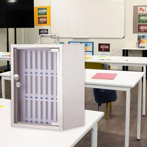 Phone Storage Cabinet Portable Organizer Case with Handle for Factory Meeting Lab Smartphone Keeper- 24 Slots in Saudi Arabia