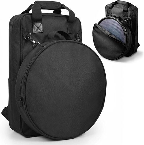 حقيبة مجموعة وسادة الطبل مقاس 14 بوصة، حقيبة ظهر وسادة الطبل الصامتة مع حقيبة ملحقات قابلة للفصل، حامل عالي التحمل لسلسلة V3 / V3B-VMLBC، محطة عمل متنقلة للقرع للطبول in Kuwait