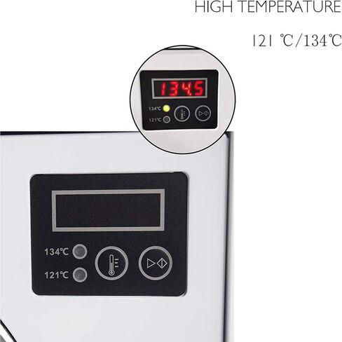 18L High Pressure Steam Sterilizer, Electric Stainless Steel High Temperature Sterilizer, Laboratory University Equipment, with LCD Display in Saudi Arabia