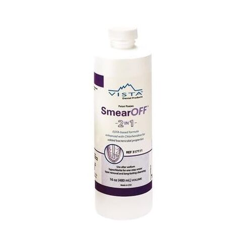 Vista Dental 317111 SmearOFF EDTA 2 in 1 Endodontic Solution 16 Oz in Kuwait