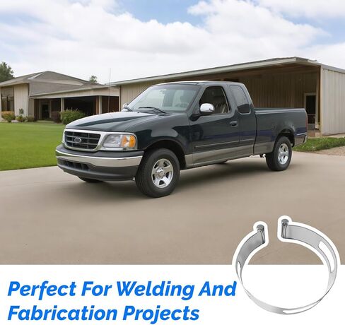 4" (101.6MM) Exhaust Tacking Band Clamp-On for Welding & Fabrication –1pc Stainless Steel ，Universal Fit, Corrosion-Resistant, Secure Hold for Exhaust Components in Kuwait