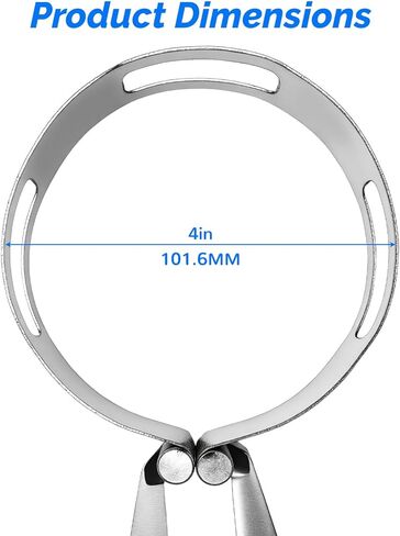 4" (101.6MM) Exhaust Tacking Band Clamp-On for Welding & Fabrication –1pc Stainless Steel ，Universal Fit, Corrosion-Resistant, Secure Hold for Exhaust Components in Kuwait