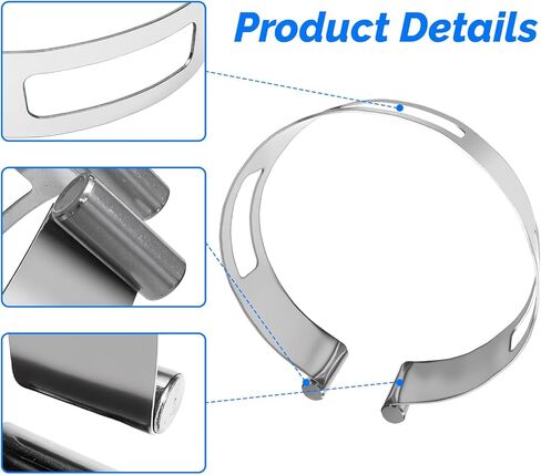 4" (101.6MM) Exhaust Tacking Band Clamp-On for Welding & Fabrication –1pc Stainless Steel ，Universal Fit, Corrosion-Resistant, Secure Hold for Exhaust Components in Kuwait