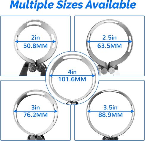 4" (101.6MM) Exhaust Tacking Band Clamp-On for Welding & Fabrication –1pc Stainless Steel ，Universal Fit, Corrosion-Resistant, Secure Hold for Exhaust Components in Kuwait