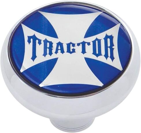 United Pacific 23167 Air Brake Valve Control Knob, Tractor Deluxe, Blue Maltese Cross Sticker in Kuwait
