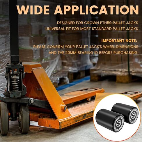 PTH50 Pallet Jack Front Load Wheel Replacement Kit Set Complete Fit for Crown PTH50 Pallet Jacks and Most Standard Pallet Jacks in Saudi Arabia