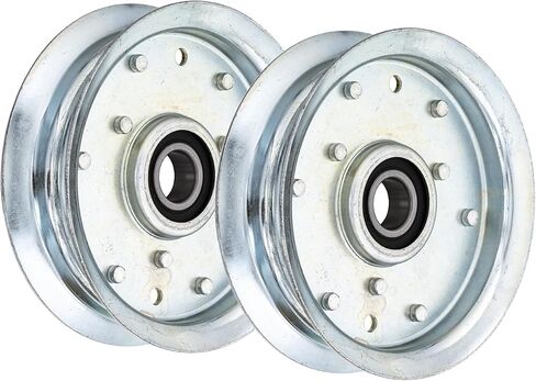 8TEN Flat Idler Pulley for Ariens Exmark Husqvarna 07300006 601000391 1-603497 07300039 AM37249 2 Pack in Kuwait