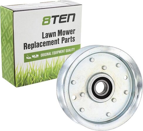 8TEN Flat Idler Pulley for Ariens Exmark Husqvarna 07300006 601000391 1-603497 07300039 AM37249 2 Pack in Kuwait