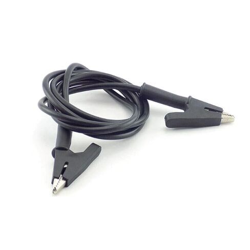 Dual Ended Crocodile Alligator Clips, 15A Test Lead Wire Cable with Insulators Clips, 2 Pcs 3.3 ft/1m Test Flexible Cable with Protective Jack Copper Clamps for Electrical Testing in Saudi Arabia