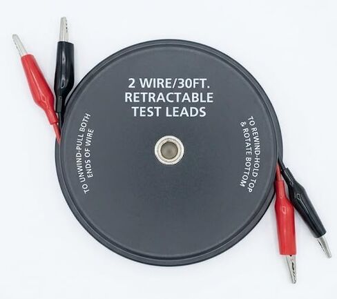 Retractable Reel Test Leads (18 Gauge) (3-Wire 18AWG, 10 Feet Reel) in Kuwait