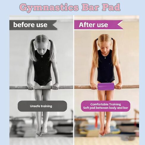 Gymnastics Bar Pad,Gymnastics Bar Mat, for Uneven Bars, Horizontal Bars, Parallel Bars,Ballet Bars.Protective Sleeve for Gymnastics Bar, Most Children's and Adult Gymnastics Bars (Pink,) in Kuwait