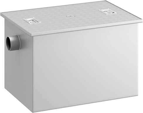 40 LB Commercial Grease Interceptor 20 GPM, Grease Trap with 3" Non-Threaded Connections, perfect ofr Kitchen, Restaurant, Hotel, Bar, Cafe, School in Kuwait