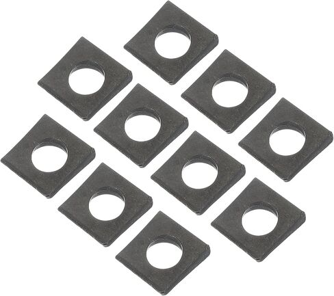 PATIKIL M12 Beveled Square Washers, 20 Pcs Thickness 2 to 6.1mm Wedge Washers in Plain Carbon Steel for Shim Leveling Fastener Hardware, Black in Saudi Arabia