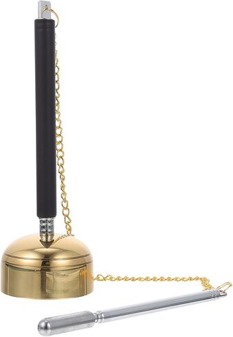 Milisten Introduce Tool - Buddhist Chimes for Meditation Portable Temple Instrument Clear Sound Hand Bell for Spirituality Practitioners in Saudi Arabia
