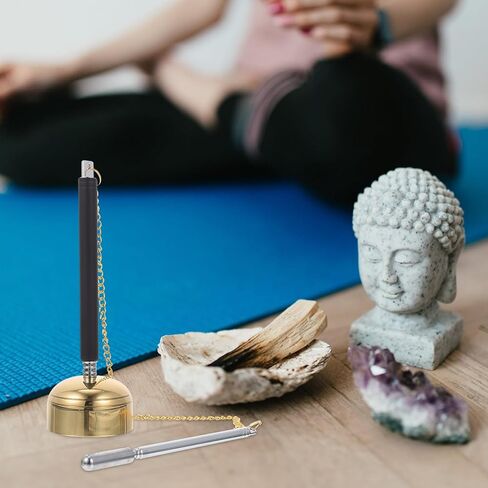 Milisten Introduce Tool - Buddhist Chimes for Meditation Portable Temple Instrument Clear Sound Hand Bell for Spirituality Practitioners in Saudi Arabia