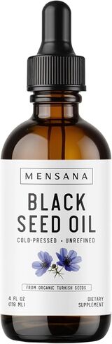 MENSANA, Black Seed Oil (4 oz - 47 Servings) – Cold-Pressed Virgin Nigella Sativa – 100% Organic, Non-GMO, Pure & Unrefined Wellness Oil in Saudi Arabia