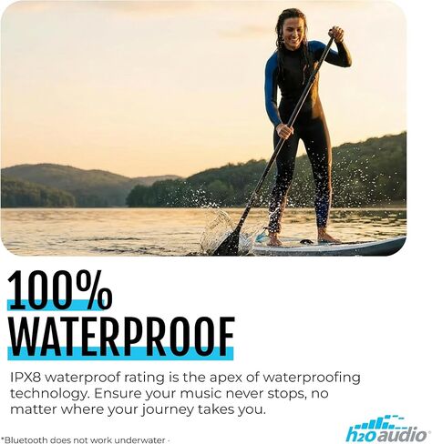 سماعات رأس H2O Audio TRI Run مفتوحة للأذن. سماعات رأس رياضية متعددة مقاومة للتعرق للجري وركوب الدراجات والتجديف. سماعات أذن رياضية ملتفة لاسلكية، مقاومة للماء IPX8، بلوتوث 5.3 in Kuwait