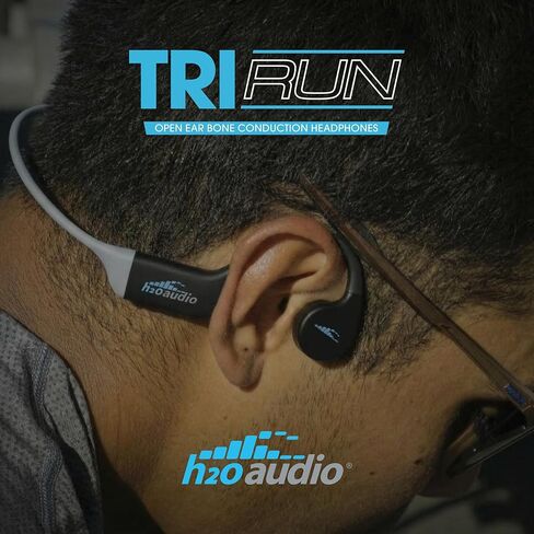 سماعات رأس H2O Audio TRI Run مفتوحة للأذن. سماعات رأس رياضية متعددة مقاومة للتعرق للجري وركوب الدراجات والتجديف. سماعات أذن رياضية ملتفة لاسلكية، مقاومة للماء IPX8، بلوتوث 5.3 in Kuwait