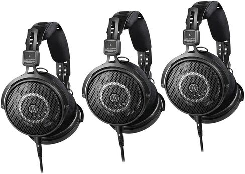 سماعات رأس احترافية مفتوحة من الخلف فوق الأذن من Audio-Technica ATH-R50x، أسود، 3 عبوات in Saudi Arabia