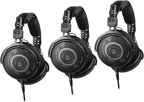 سماعات رأس احترافية مفتوحة من الخلف فوق الأذن من Audio-Technica ATH-R50x، أسود، 3 عبوات in Saudi Arabia