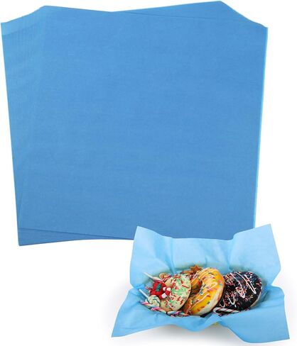 100 قطعة من أوراق ديلي الورقية مقاس 30.48 × 30.48 سم، بطانات سلة طعام ورقية مقاومة للدهون ذات لون نقي للطعام للسندويشات والبرجر والبطاطس المقلية للحفلات والمهرجانات والخارجية - وردي in Kuwait