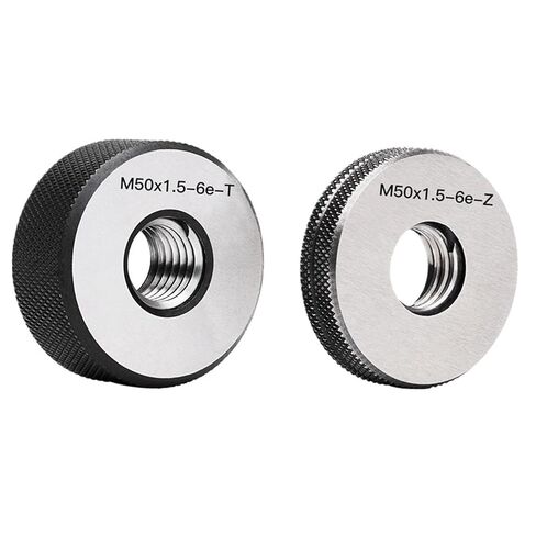 1SET(1*GO+1*NOGO) 6e M45-M50 Standard Metric Fine Tooth Thread Ring Gauge Measure Tool M45M48M50(M45X1 6e T Z) in Saudi Arabia